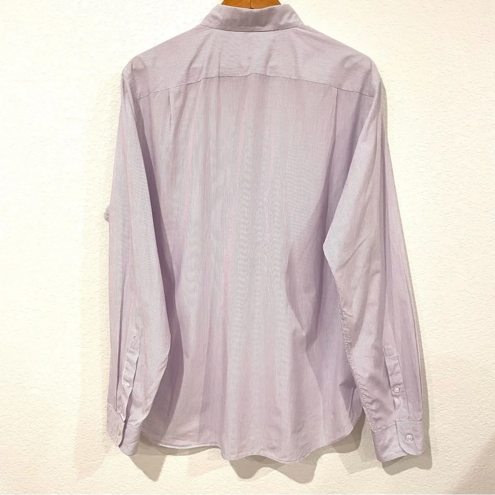 J. Crew Men's Purple Pinstripe Button Down Shirt Size Large